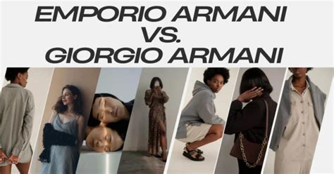 is emporio armani and giorgio armani the same|difference between armani and emporio.